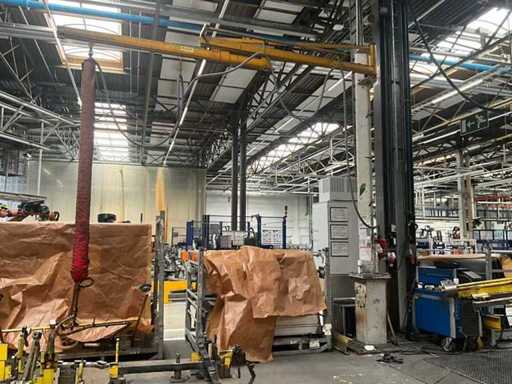 Heavy Column/Swing Arm Crane Post with vacuum unit Vaculex