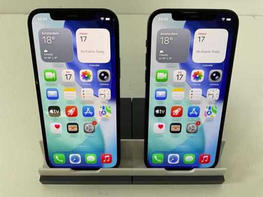 Apple iPhone 12 - 64GB - Negru (2x)