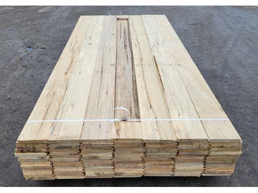 30m2 Afrikaans eiken vloerdelen 18 x 140 mm, lengte 240cm ( 90x ) 
