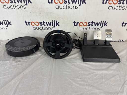 iRobot Combo J7 Robotstofzuiger met dweil | Thrustmaster T300 RS GT  Racestuur en Pedalen