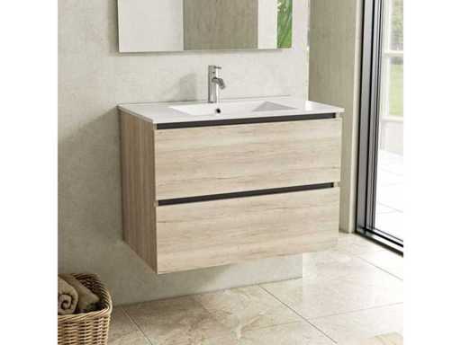 Karo - Natural Oak - 80cm - Badmeubelset