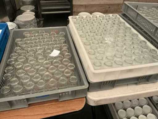 Lot hapjes glazen (220x)