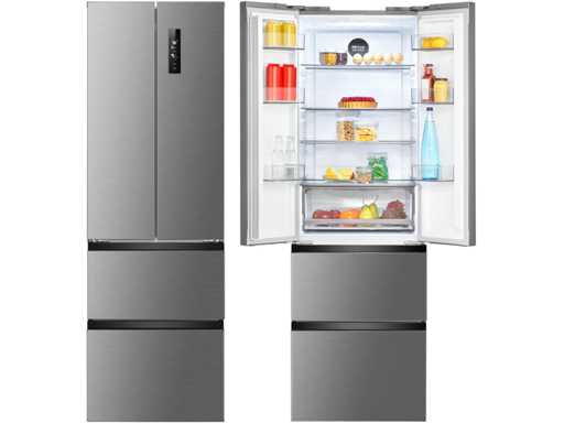 Bomann, Refrigerator & Freezer 400L Stainless Steel KG7354-Stainless Steel, Capacity 251L Refrigerator & 149L Freezer