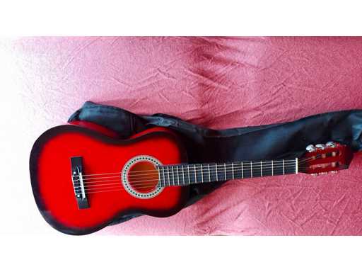 Acoustische Gitaar rood