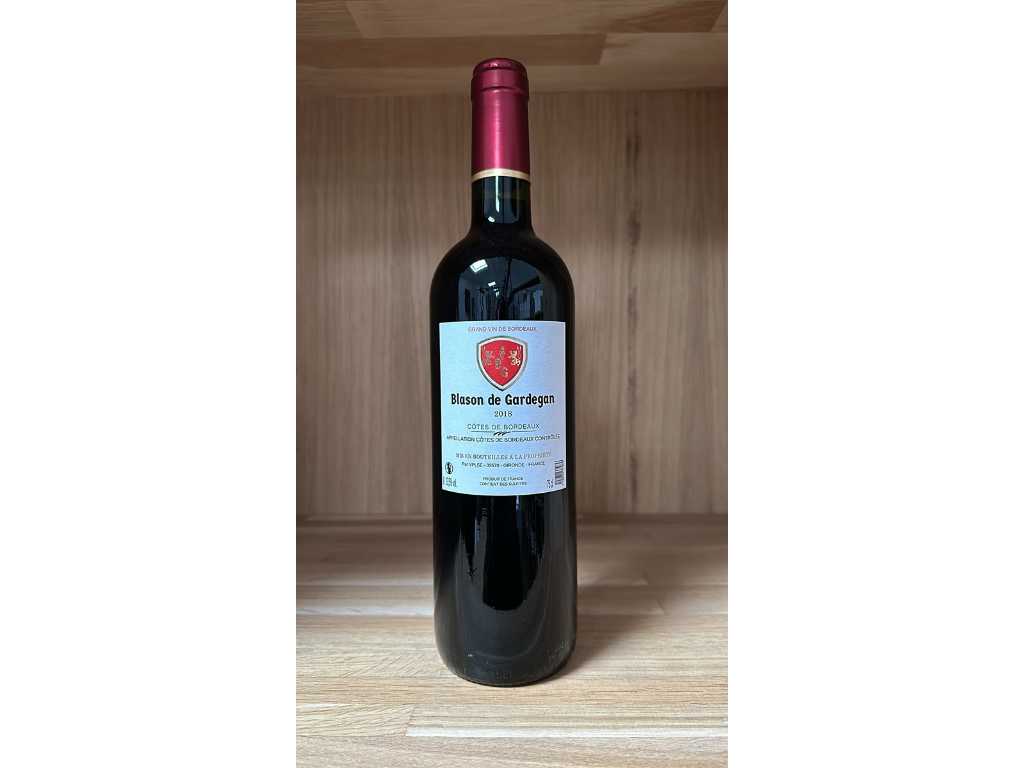 2018 - WAPEN VAN GARDEGAN - CÔTES DE BORDEAUX - Rode wijn (150x)