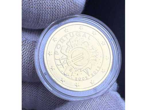 2 euro Slovenië 2009 WWU EMU 10 jaar euro Goudgeplateerde Proof in Capsule Gratis EU Verzending