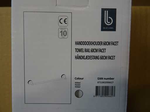 Blaues Etikett – Handtuchhalter 60 cm (25x)