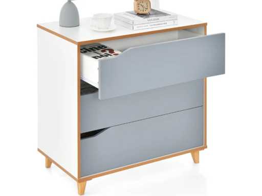 Wooden chest of drawers for bedroom