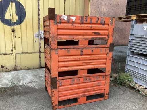 Bacs métalliques empilables (3x)