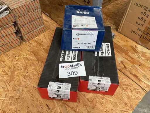 50 Ankerbolzen und 100-Hub Stopfen