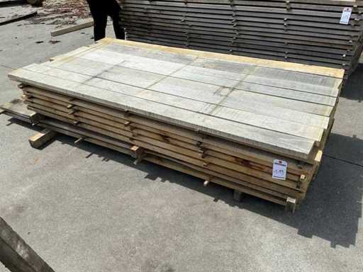 Chestnut shelves 27 mm 0.485 m3