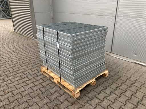 Plancher à lattes en acier 1100x850mm (31x)