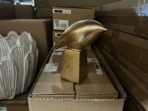 Lot Coco Maison Birdy Figurine H16cm Gold (53x)