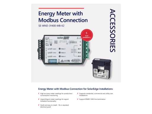 SolarEdge Energy Meter K2 with Modbus Connection 1PH/3PH 230/400V 