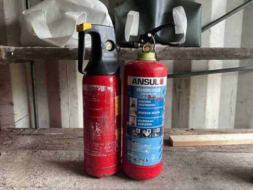 Powder 2 kg Fire Extinguisher (2x)