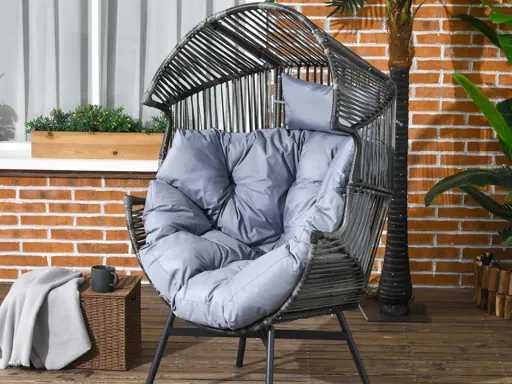 Rotan fauteuil, buitenfauteuil