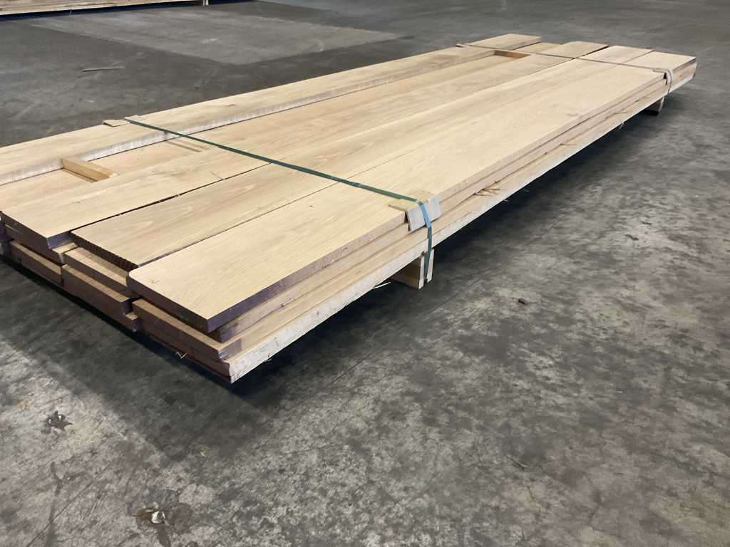 American oak planks pre-planed approx. 0.2 m³