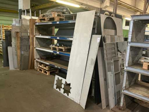 Batch of various metal sheet material