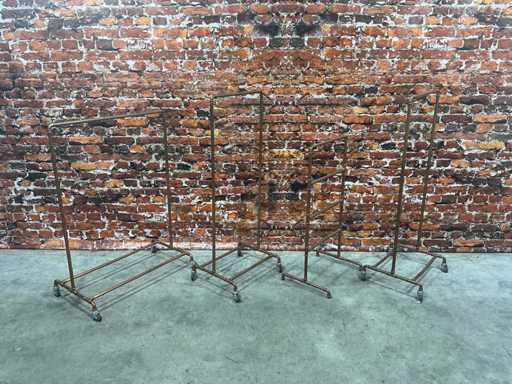 Clothes rack copper (4x)