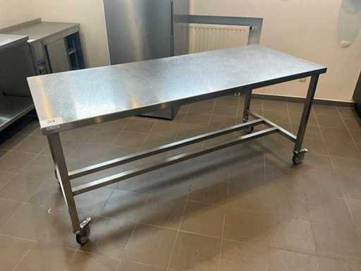 Établi mobile en acier inoxydable (2x)
