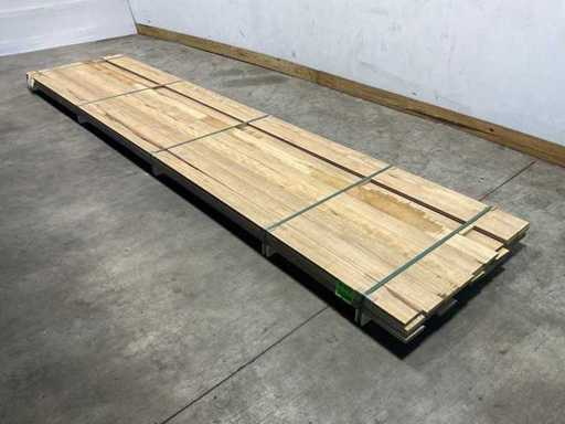 Fraké plank mes- en groef verbinding 455x11,7x2 cm (35x)