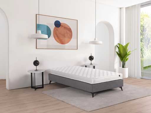 Matras 90 x 190 cm, schuimdikte 15 cm