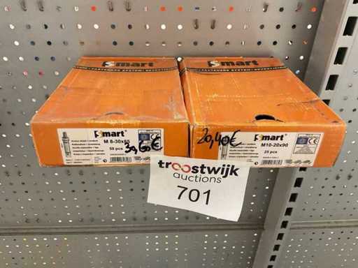 75 boulons d’ancrage