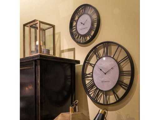 Riverdale Wall Clock Derby Black 50 cm (2x)