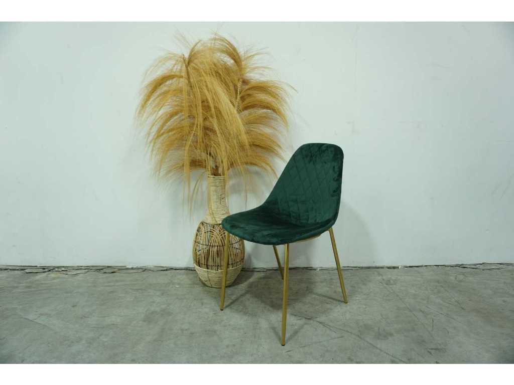 Collection Kick - Chaise de salle à manger velours (4x)