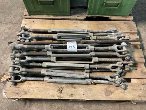 Batch of turnbuckles with clevis ends