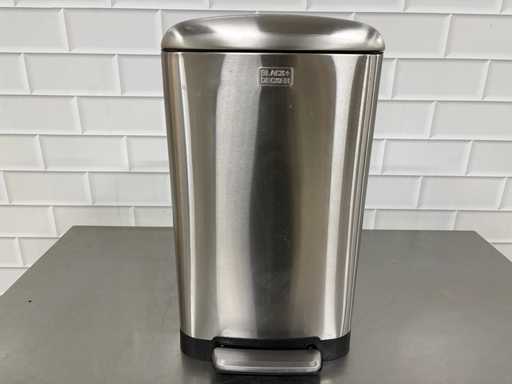 Black+Decker - Bidone dei rifiuti in acciaio inossidabile