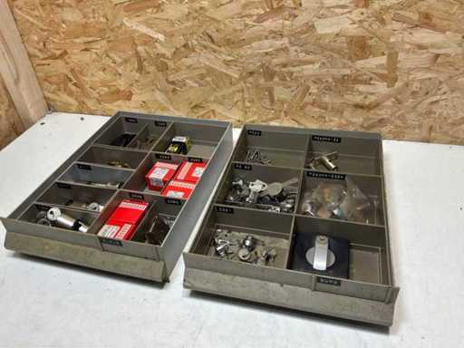 Various locks with corresponding keys