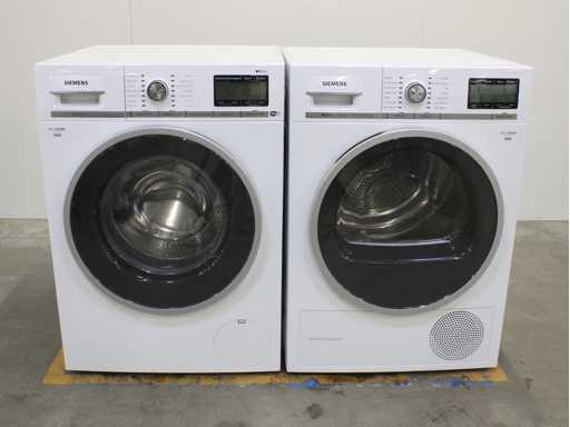 Siemens iQ800 iSensoric WiFi Waschmaschine & Siemens iQ800 iSensoric selbstreinigender Kondenstrockner