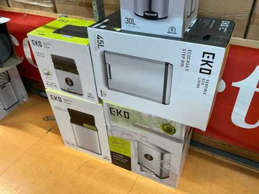 Różne kosze na śmieci Eko (5x)