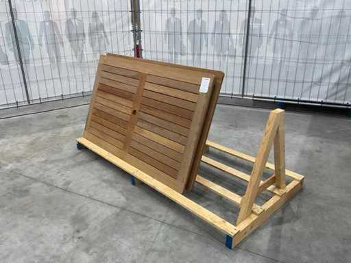 Hardhouten tafelblad (2x)