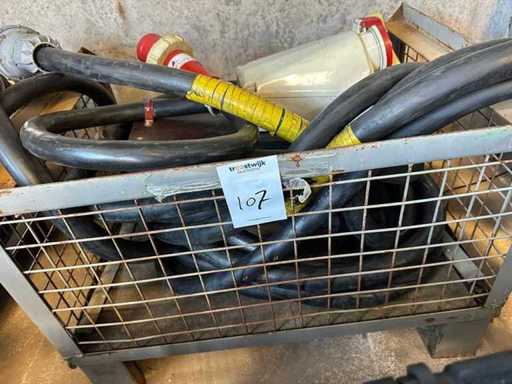 Gitterbox con 3 cavi di alimentazione da 125A