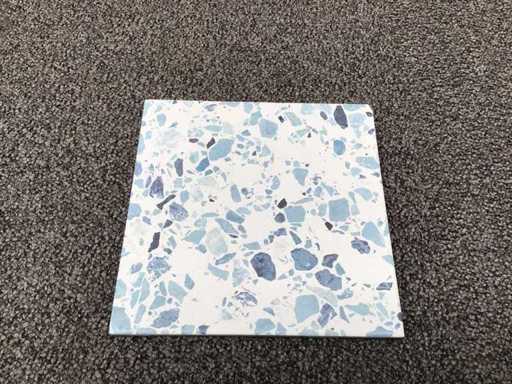 Carrelage de sol Baerwolf Flakes Blue Mat 18,5x18,5 cm 1,96 m²