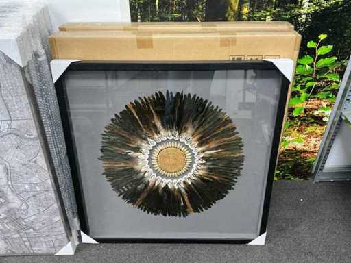 Wanddecoratie 90x90cm (3x)