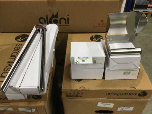 4x portaasciugamani + 4x portaasciugamani