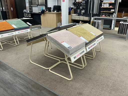 Houder met vloer samples (24x)