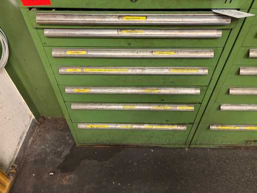   Tool cabinet with contents