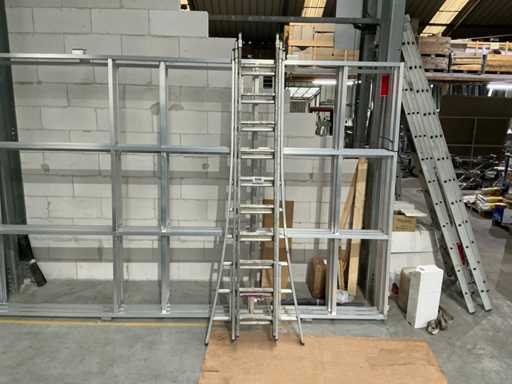 3-piece alu sliding ladder