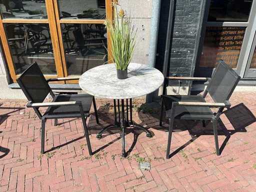 Chaise de patio empilable (8x)