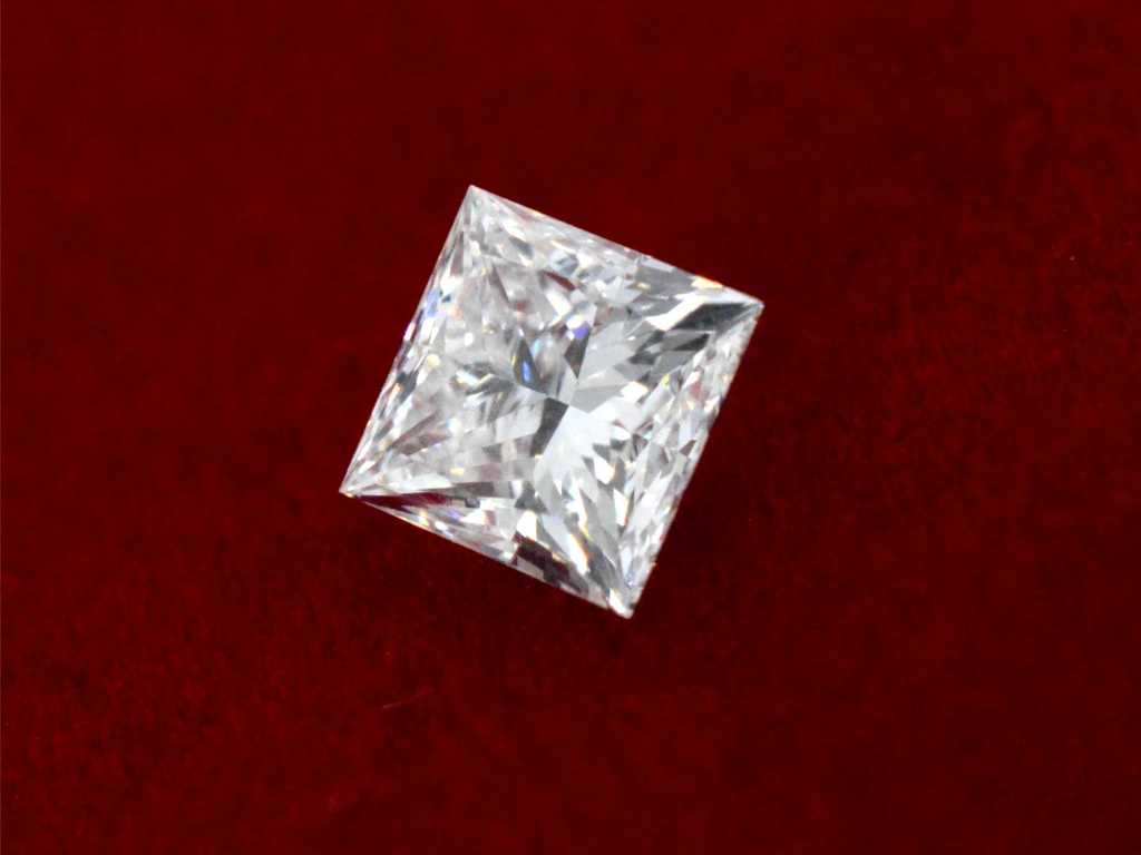 Diamant - ca. 2,00 Karat Diamant im Princess-Schliff (zertifiziert)