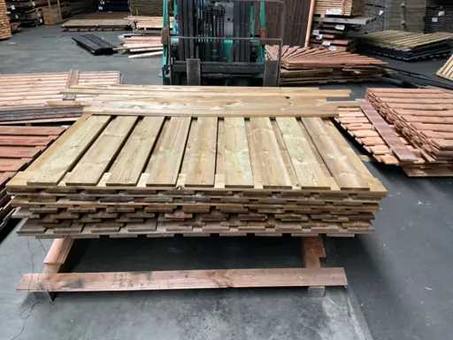 Woodvision geïmpregneerd Grenen tuinscherm 180x180 cm (6x) 