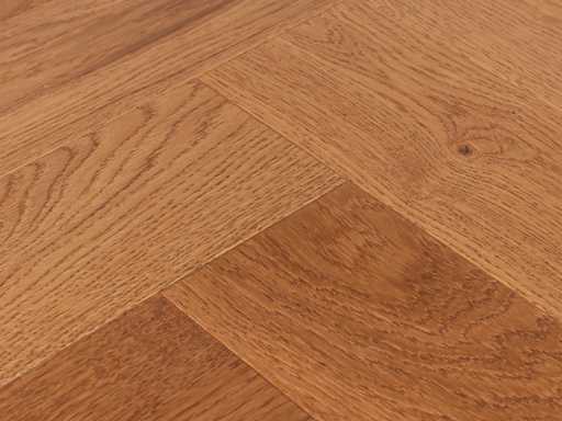 27 m2 Parquet oak herringbone - 660 x 110 x 14 mm