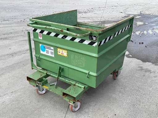 Zelfkiepende heftruckcontainer