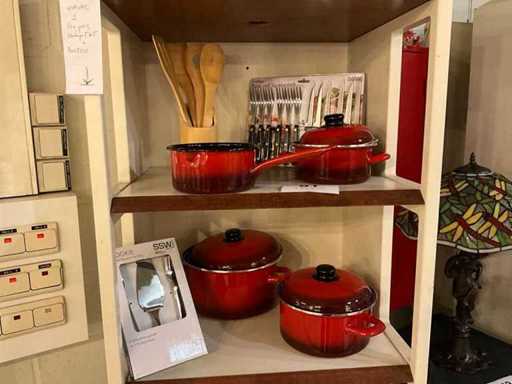 Cooking pot set GSW(3x)+ steak knife set SSW