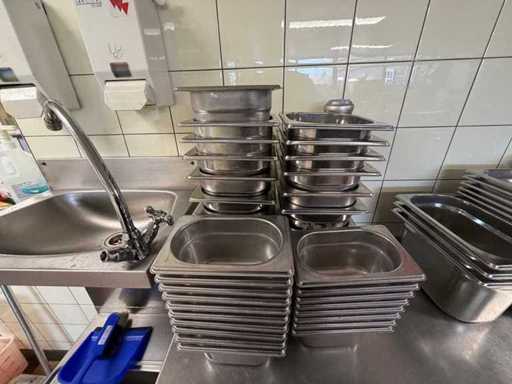 Plateau gastronorm en acier inoxydable (37x)