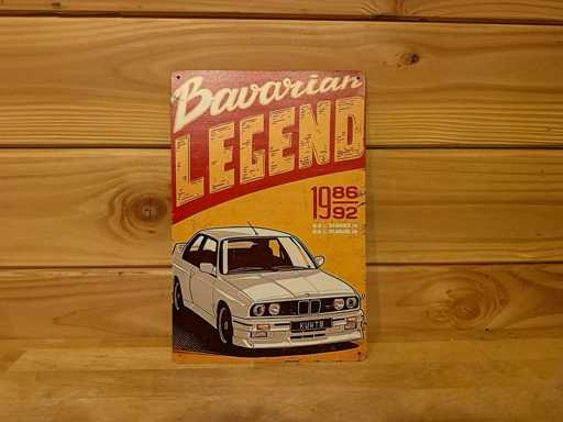 Metalen reclamebord 30x20cm